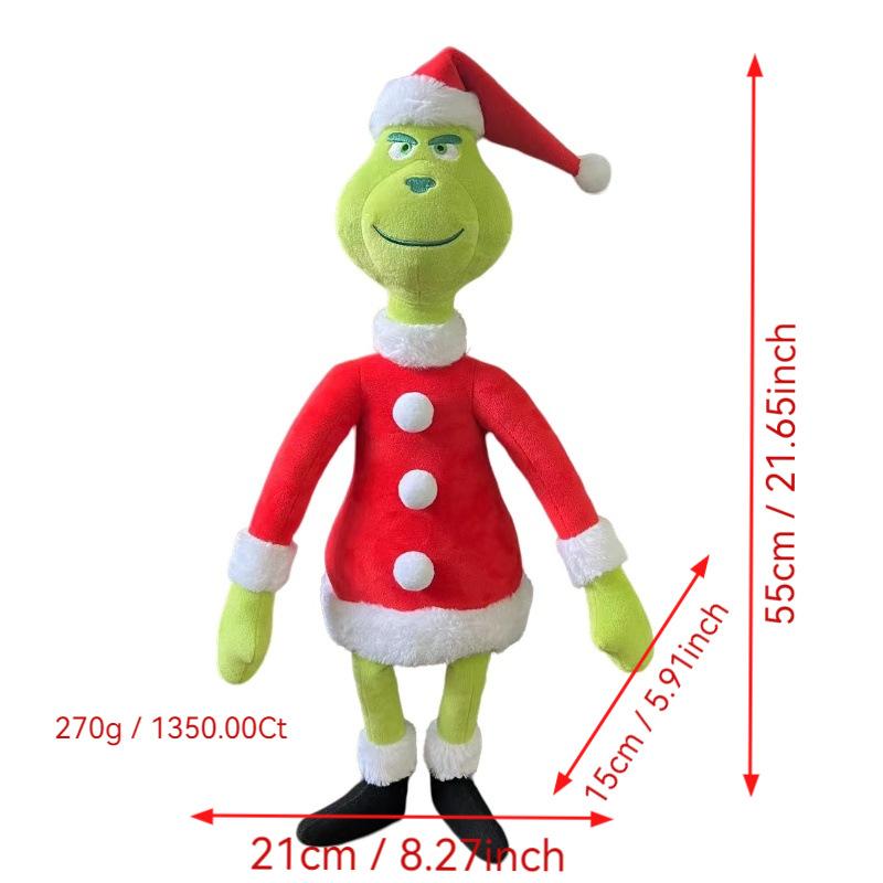 Grinch Plush Toy Grinch Green Monster Grinch Cartoon Cartoon Doll