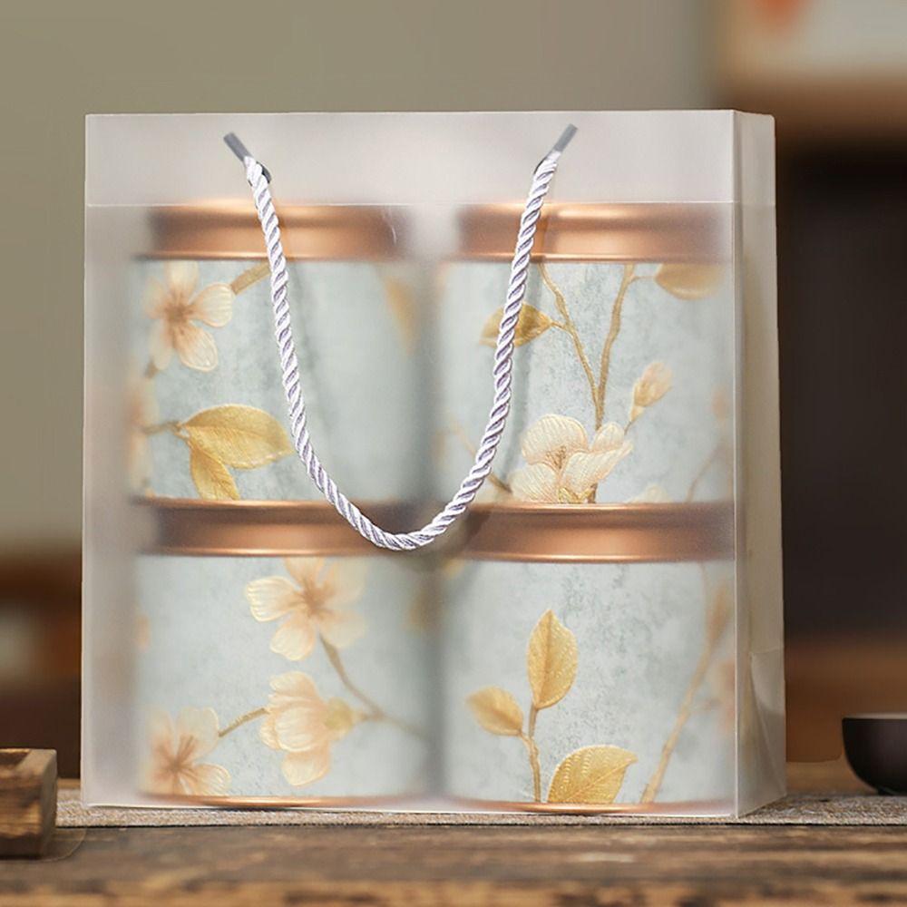 1Pcs 10/19cm Tea Sealed Jar Green Black Tinplate Storage Can Durable Empty Tea Can