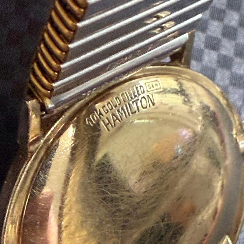 Used Rare  Hamilton Asymmetrical Ventura Flight 2 Gold Manual Wind Vintage