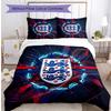Set Biancheria da Letto Stampata Calcio Inghilterra 3 Pezzi Copriletto Traspirante Accogliente come Regalo per la Casa Nuova o per le Feste
