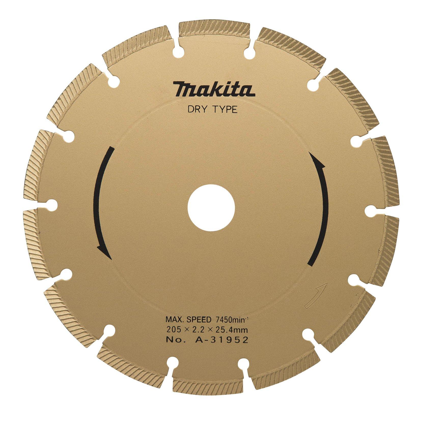 

Makita Diamond 205mm Outer High Wheel, Diameter, Quality, A-31952
