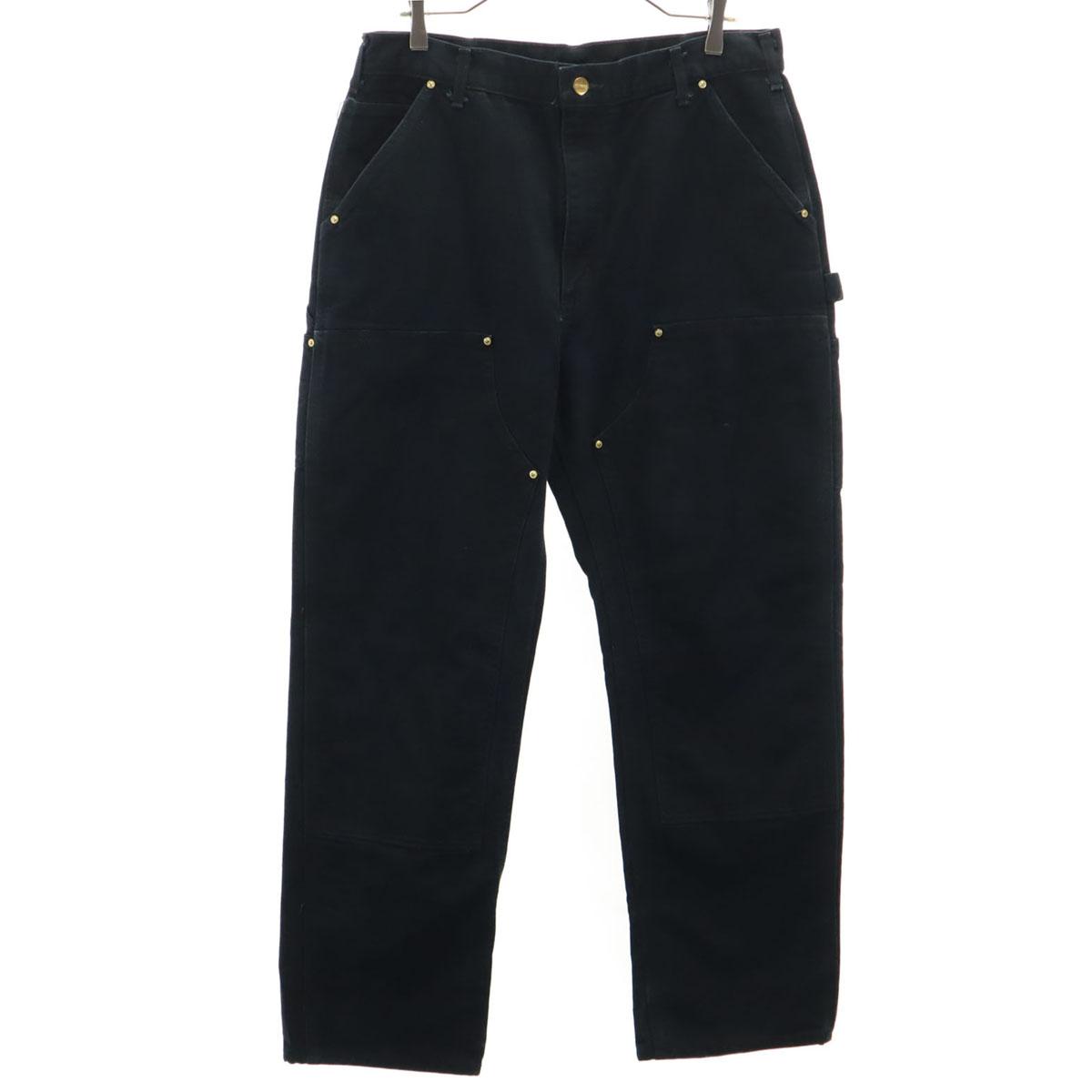 

Carhartt Made in USA Double Knee Duck Work pants black Men s Used