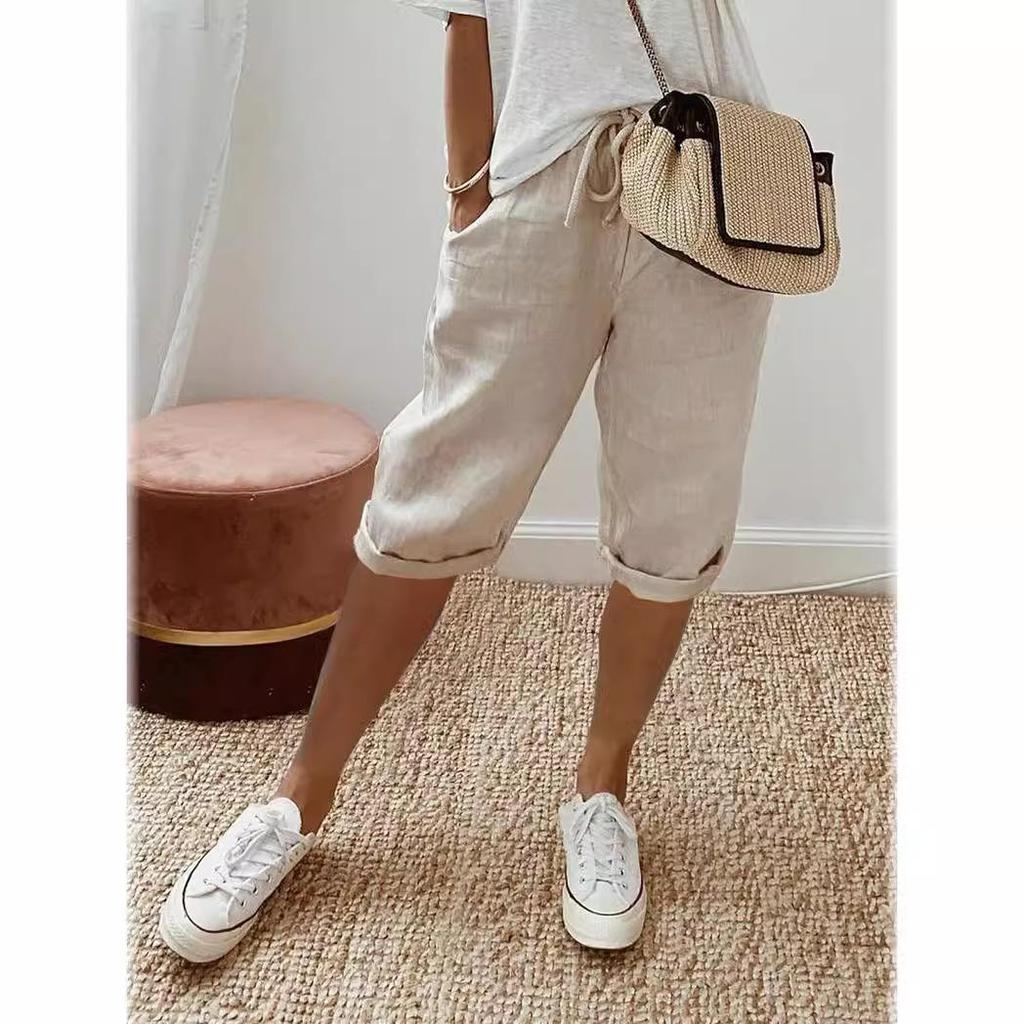 Pantaloncini Estivi da Donna Linea Running Allenamento Pantaloncini Larghi Pantaloni Cargo con Tasche