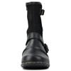 Retro Men Mid-calf Boots Buckle Side Zipper Men Riding Sneakers 2024 Autumn Winter Anti Slip Boots Western Casual Cowboy Boots