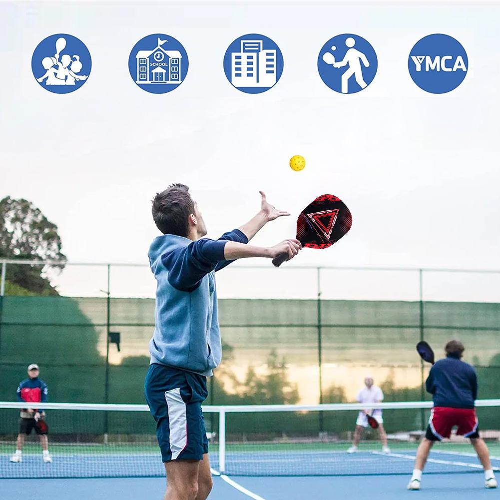 Pickle Ball Paddle Set 1 Portable Carry Bag Pickleball Paddles Pickleball Rackets with 2 Paddles 4 Pickleball Balls for Beginner