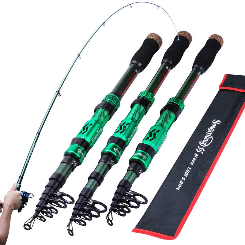 Spinning Fishing Rod Carbon Fiber 1.8m-2.4m Fishing Rod Outdoor Sports Fishing Tackle