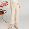 LANGSHA Women's Summer High-Waist Casual Cropped Pants