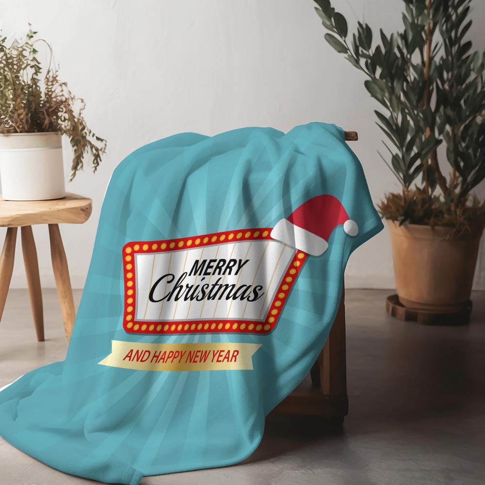 

Soft Flannel Throw Blanket Cozy Warm Home Decor Gift Christmas Holiday Farmhouse Aesthetic Room Decor 75x90cm
