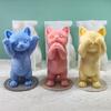 Large Cat Candle mold Teddy Dog Silicone Candle Mold Lovely Animal Pet Gypsum Resin Soap Ice Chocolate Baking Mould Home Decor