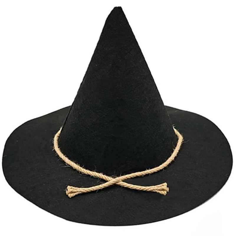 

Plain Color Witch Hat Halloween Carnivals Photography Woman Girl Witch Hat Parties Cosplay Hat for Teen Adult Unisex чёрный