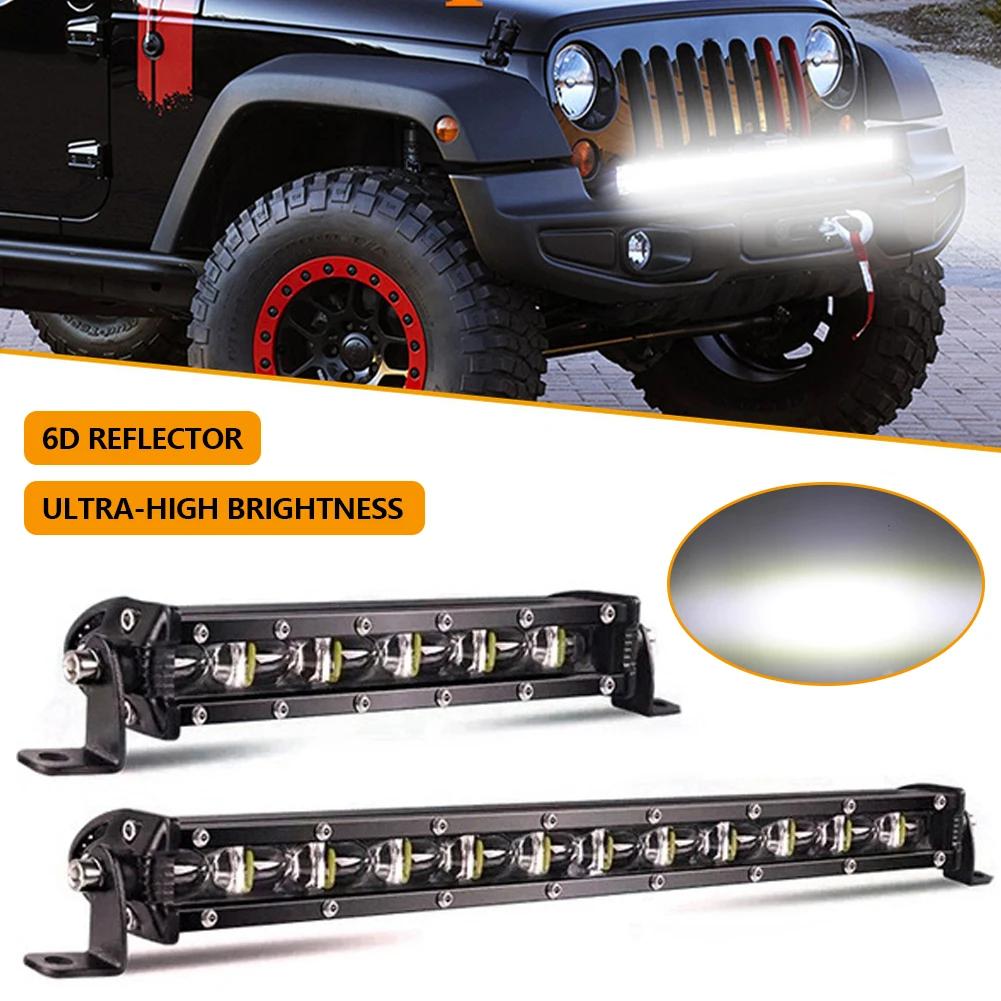 12V 24V Spotlight LED Light Bar Slim LED Work Light Bar for Truck Atv Car Driving Fog Light Accessories 4x4