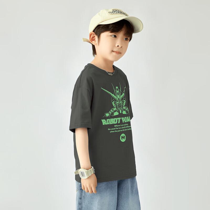 

Duoduo Детская футболка с коротким рукавом для мальчиков, Cool-Feel, с изображением Меха-Воина 140