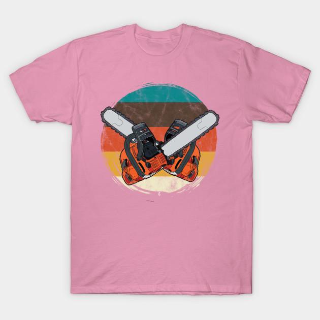 Dámské tričko Vintage Dřevorubec Motorová pila Harajuku Potisk Kawaii Tričko Léto Krátký rukáv Dámské Tričko Top