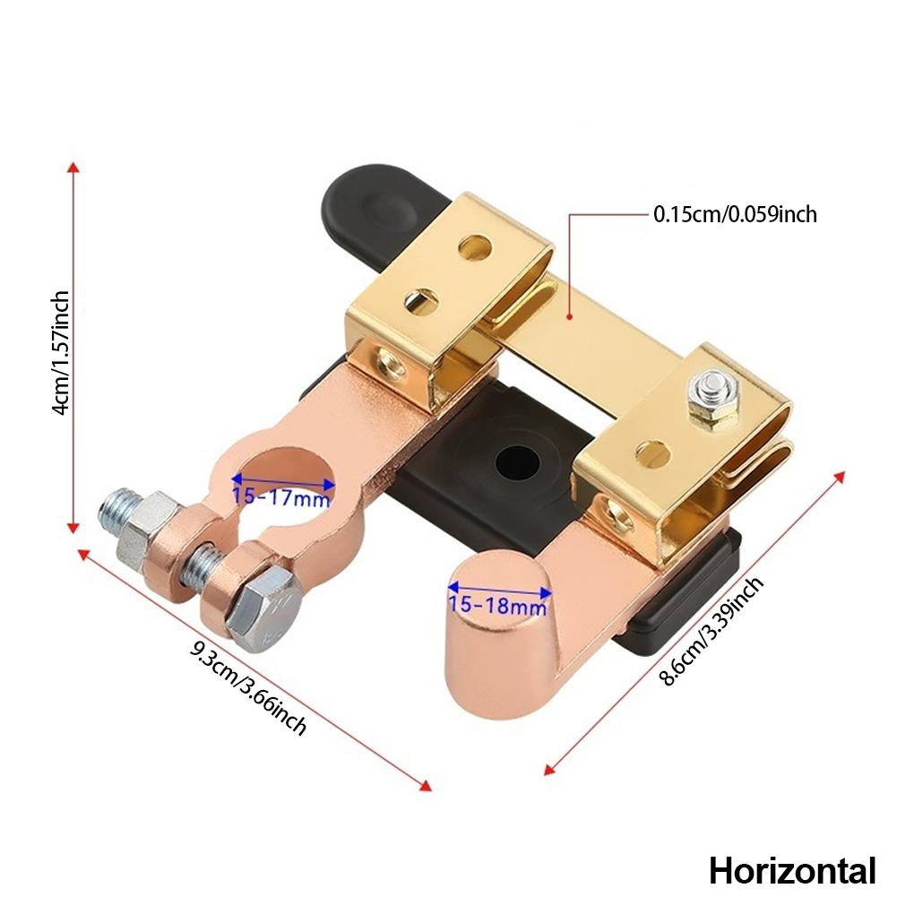 Car Top Post Knife Blade Master Switch Battery Disconnect Shut Off Switch 12V 24V For Auto RV Boat Truck