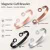 Simple Magnetic Energy Wristband Comfortable To Wear Cuff Bracelets  Daily Use