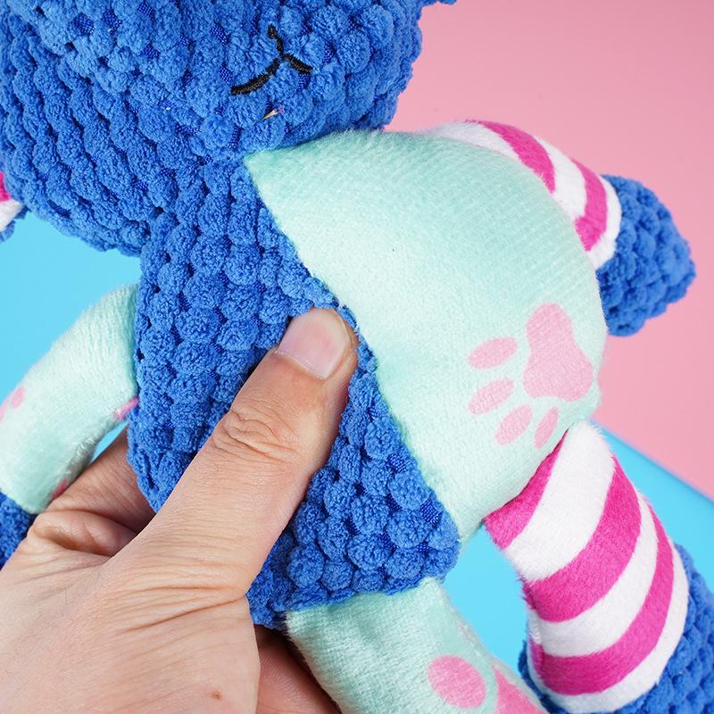 Blue Elephant Plush Sound-Making Pet Toy - Durable, Scratch & Chew Resistant