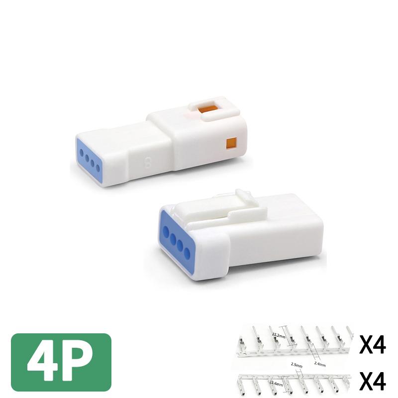 2 3 4 6 8-poliger JST Automobil-Wasserdichter Kabelsteckverbinder Buchse Stecker Stossverbinder für Benz BMW