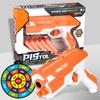 Children Soft Bullet Toy Gun Manual Gun Pistol Dart Blaster Colorful Plastic Shooting Model Launcher with Box Boys Birthday Gift