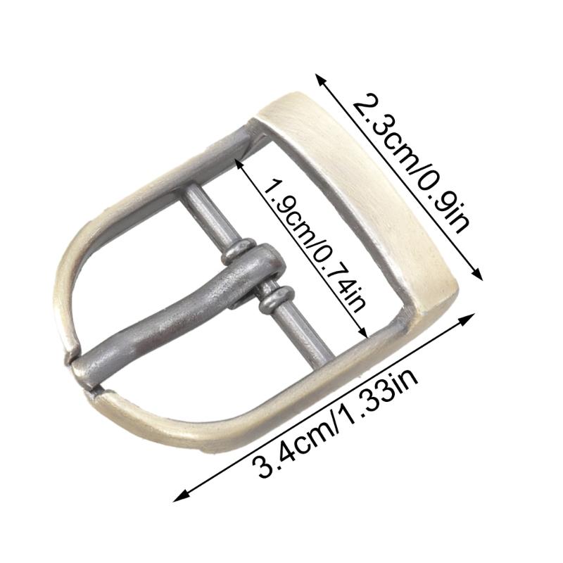20PCS 19mm Metal Belt Buckles Reversible Metal Belt Buckle Replacements for Leather Belt Backpacks Strap Bag Accessories