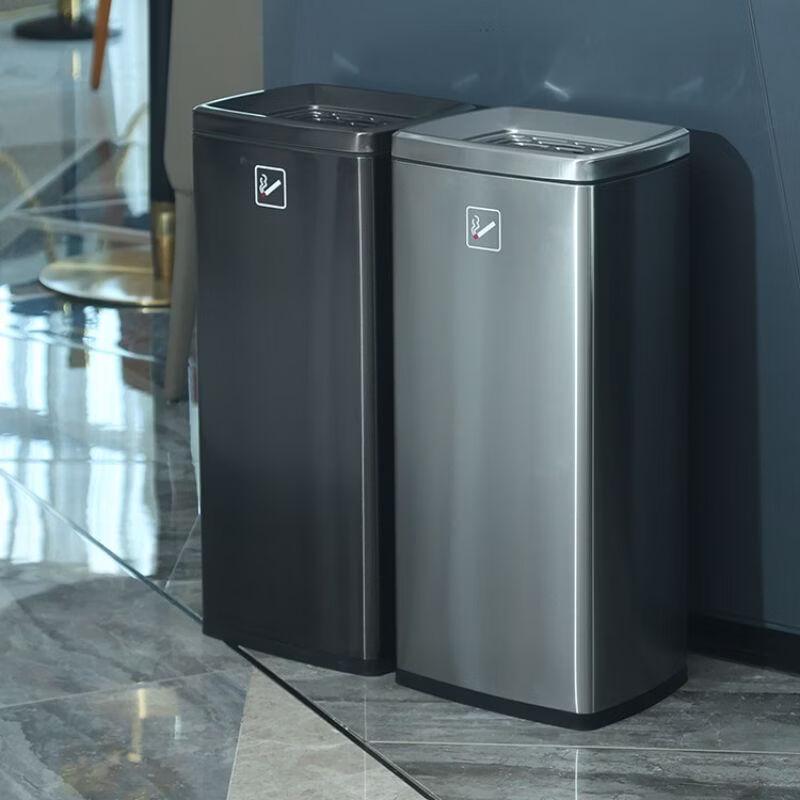 Commercial Stainless Steel Ashtray & Waste Bin