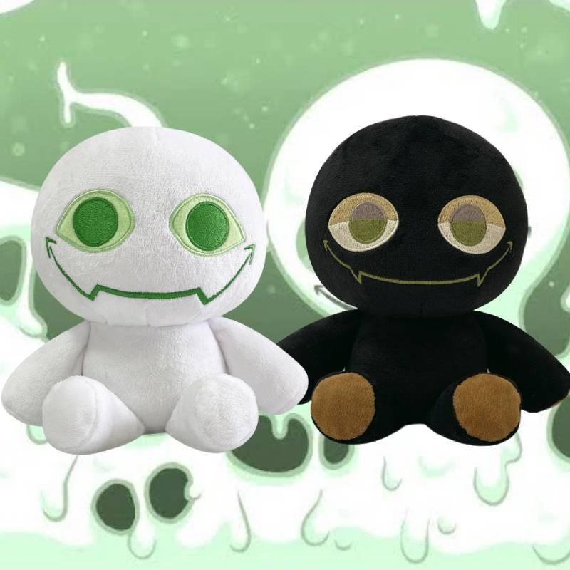 Slap Battles Bob Plüschtier, schwarz-weiße Puppe, PP-Baumwolle, Stofftier, individuelles Design