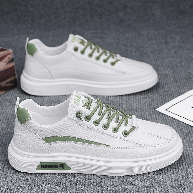 Men's Shoes 2025 Summer New Mesh Little White Casual Shoes Personalized Korean Version of Student Tide Shoes Youth Breathable Board Shoes
