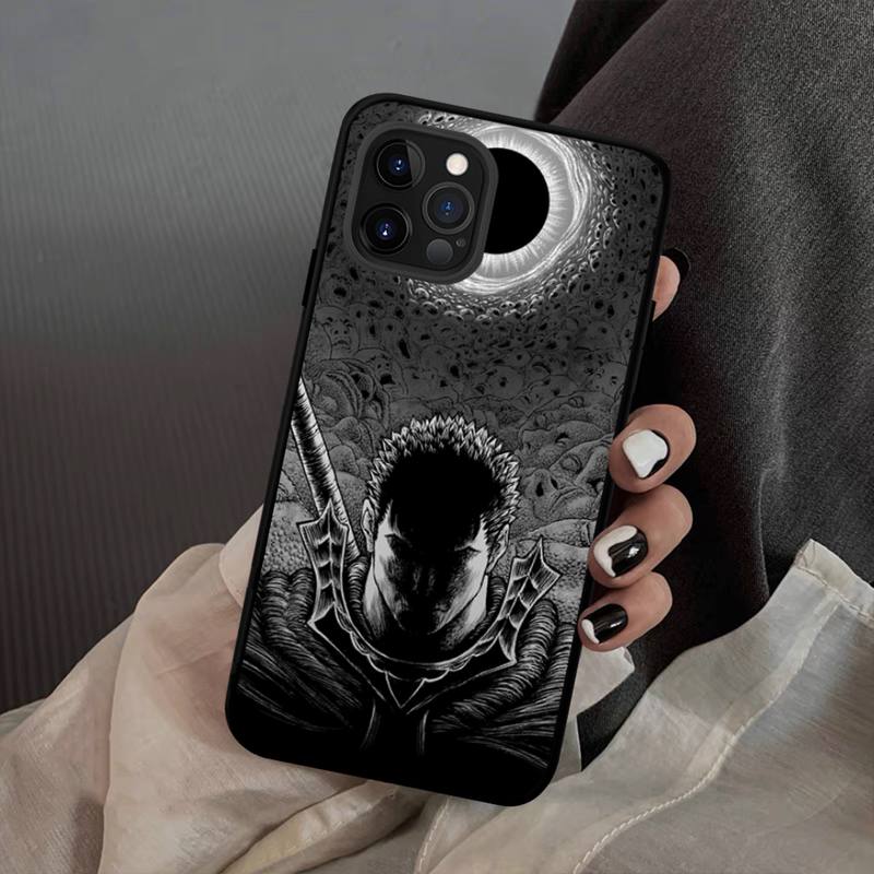 Anime Berserk Guts Custodia per Telefono Silicone Morbido per iphone 14 13 12 11 Pro Mini XS MAX 8 7 6 Plus X XS XR Cover