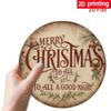 Christmas Holiday Metal Tin Sign Farmhouse Wall Art Rustic Decor Indoor Outdoor