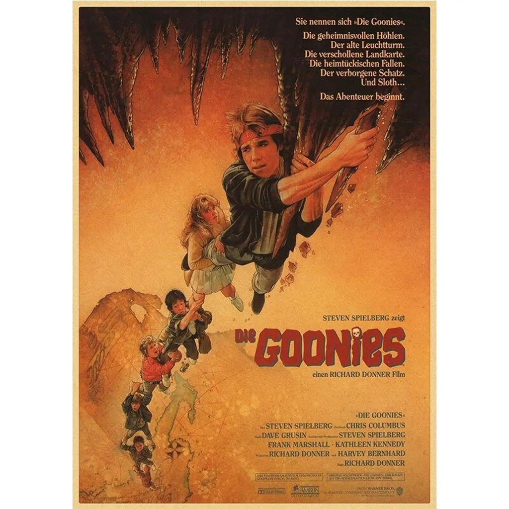 Poster The Goonies Sur Toile - Déco Murale Rétro 20x30 Cm, Sans Cadre - Idéal Chambre Ado, Salon, Bureau
