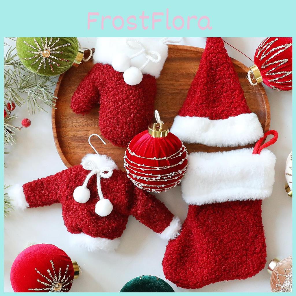 Christmas Tree Ornaments With Socks Hat Gloves For Holiday Party Decor