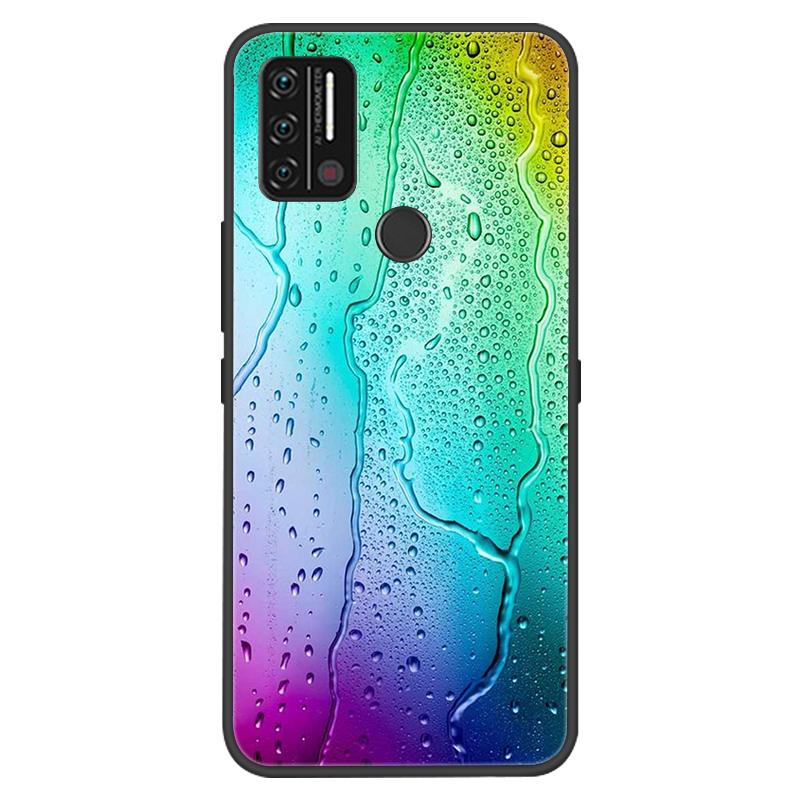 Custodia Per Umidigi A7 A9 Pro Custodie Morbido Silicone Protezione Stampa Coperture Nere per Umidigi A9 A7 Pro Funda Coque A9Pro A 9 Capa