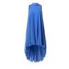 European Beautiful Woman Spring and Autumn New Boat Collar Long Waist Dress Slim Sleeveless Loose Bud Long Dress