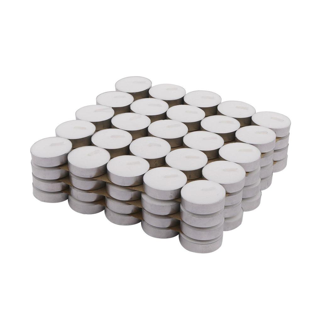 TreegoArt Long-Lasting Mini White Wax Unscented Tea Light Candles For Home Decor, Events And Diwali Decoration Items - Pack Of 50 Candle