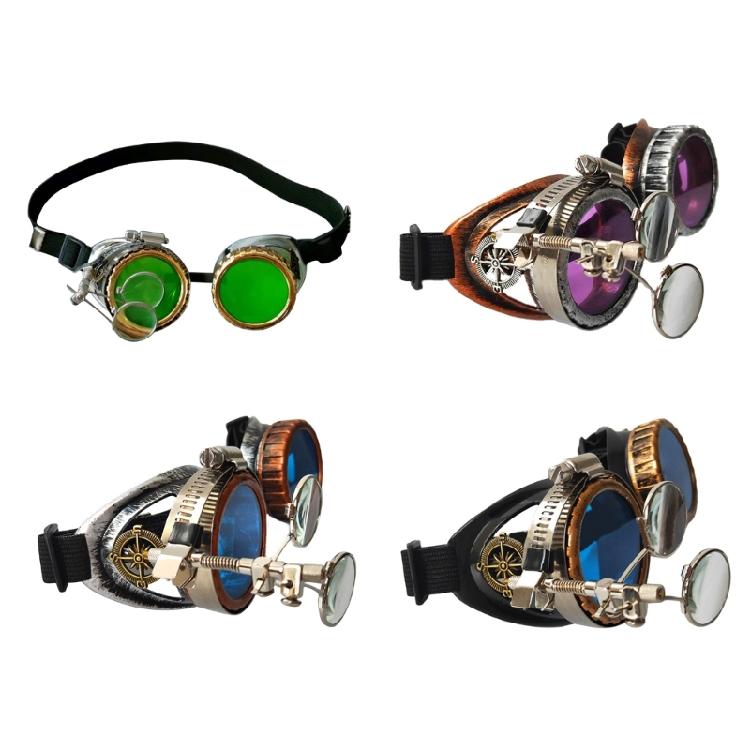 Steampunk-Brille Rave-Brille Cosplay-Brille Schweißer-Gothic-Cosplay-Brille