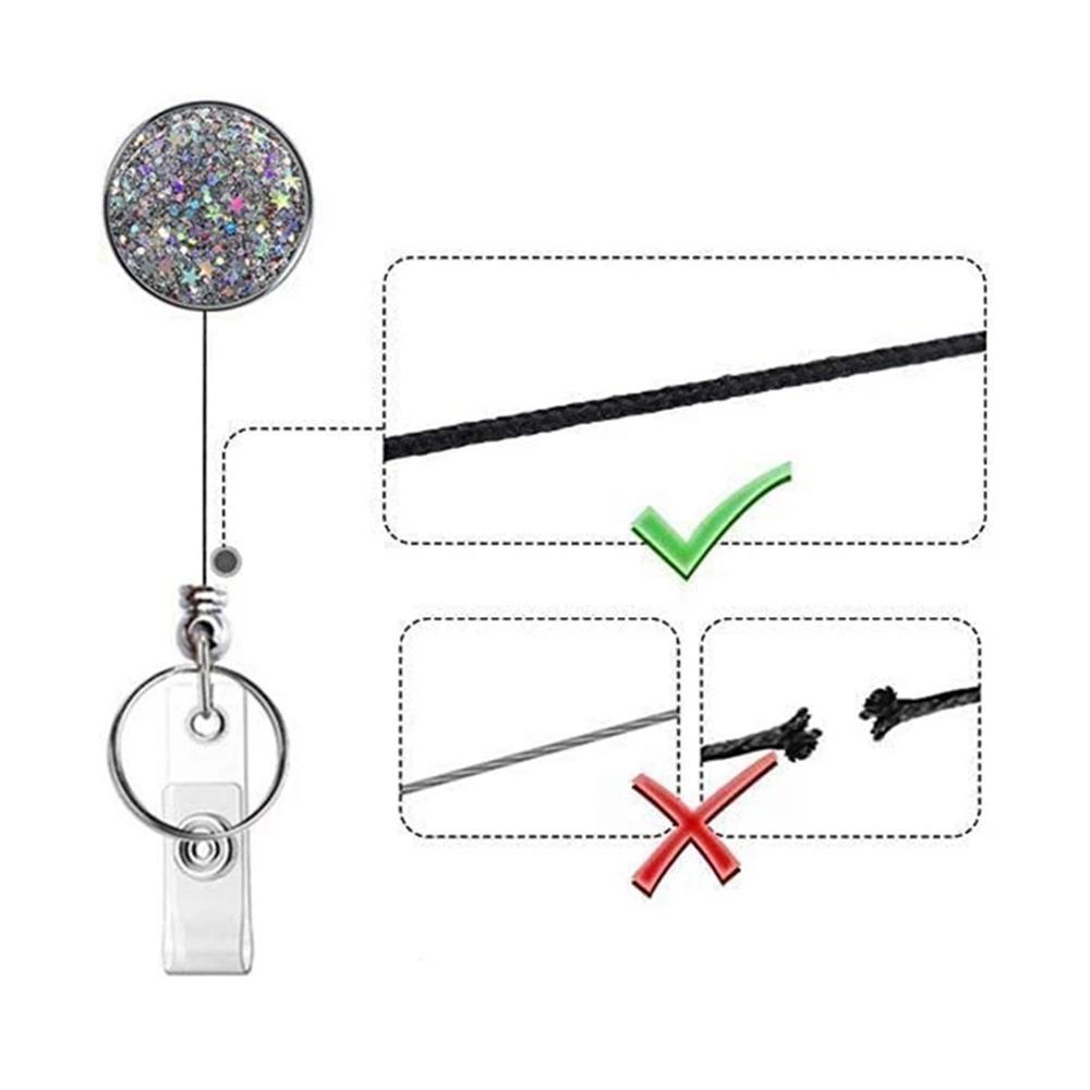 Badge Holder Clip Name Tag Holder Name Card Holder Card Holder Clip ID Badge Holder Nurse Doctor Retractable Badge Key Chain
