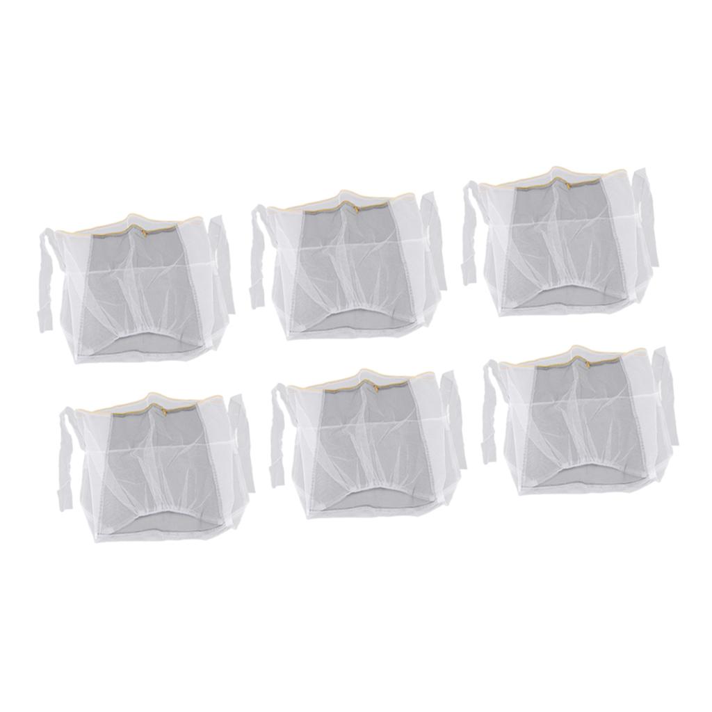 10pcs Beekeeping Veil Multipurpose Soft Breathable Fine Safety Protection Hat Mesh for Bee Hat
