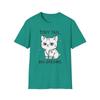 Unisex Softstyle T-Shirt Cute Manx Kitten Funny Tiny Tail Big Dreams Cartoon