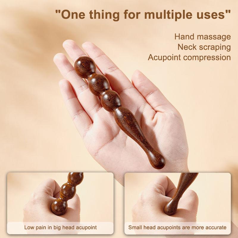 Wood Massage Stick Tool Natural Sandalwood Massager Acupoint Reflexology Tools For Full Body Relaxing Deep Tissue Foot Massage