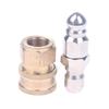 Sewer Jetter Nozzle Mini With 1/4'' Quick Connect Drain Cleaning Nozzle Tips Kit For Drain Jetting Hose