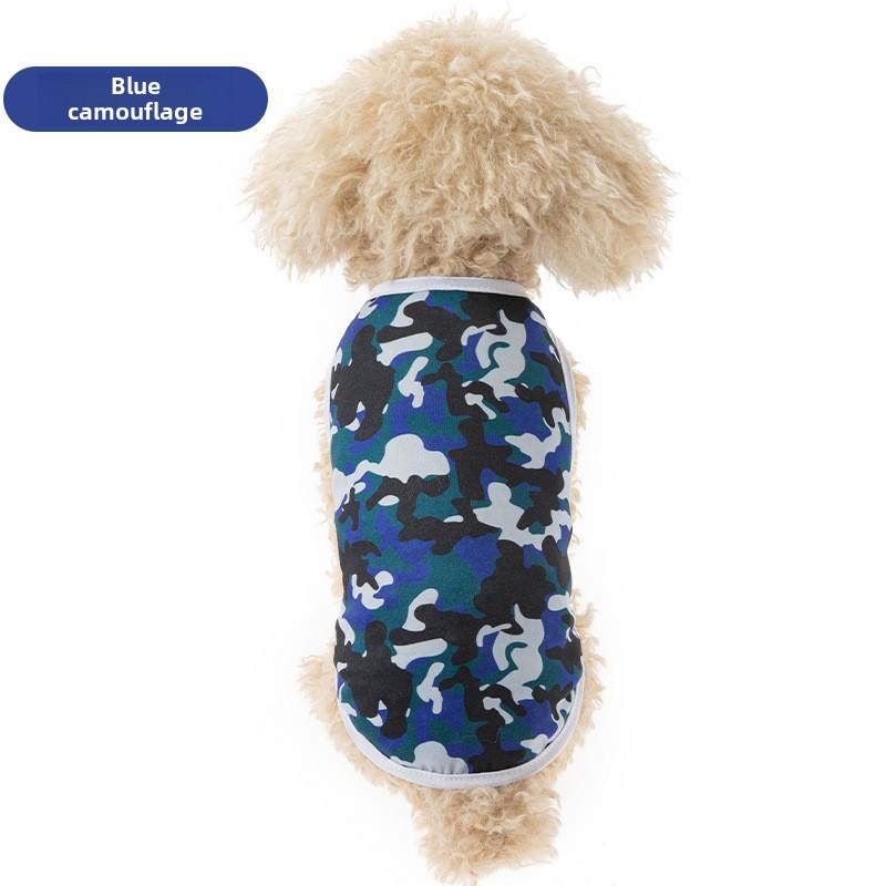 Ubranka dla zwierząt Pies Kot Kot Kolor kamuflażu Teddy niż Niedźwiedź Zwierzę Nowe Wiosna i Lato Ubranka bez sierści