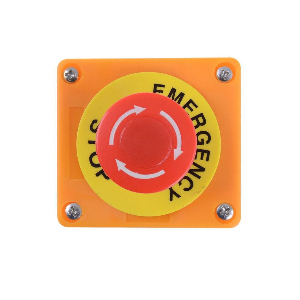 LAY7 11ZS For Industrial Stop Button Switch Box Waterproof Dual Circuit DPST Safety Switch 600V 10A Panel Cutout