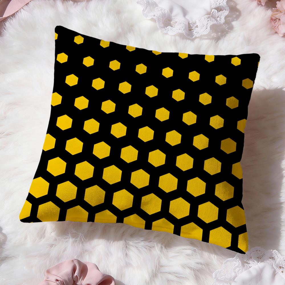Honeycomb Texture Cushion Cover Premium Comfort Reversible Pillow Cove Two in One Design for Any Room  Car Interior