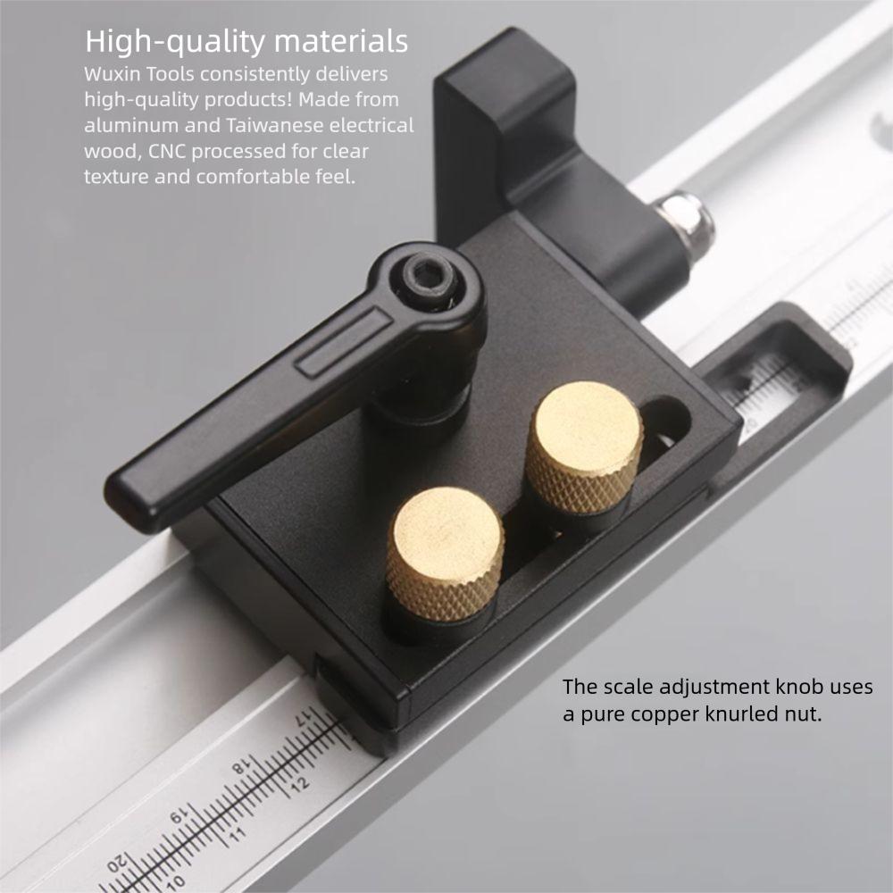 T-Tracks Slot Table Saw Part with Scale Saw Table Tools Woodworking Slide Ruler Measurement Tool