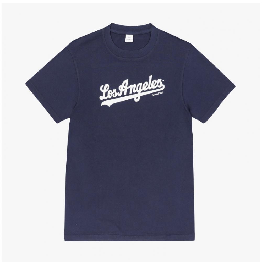 Sporty   Rich Dodgers Dark Navy Short Sleeve Tee To043627667bl106