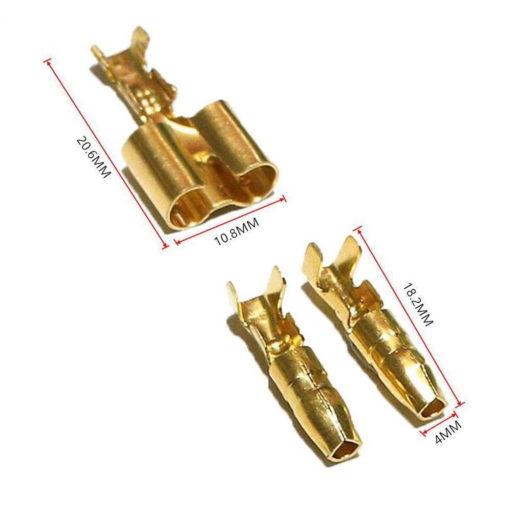 Tin Plated Copper Material Wire Connection Terminal Connector Set Transparent Sheath Male Female