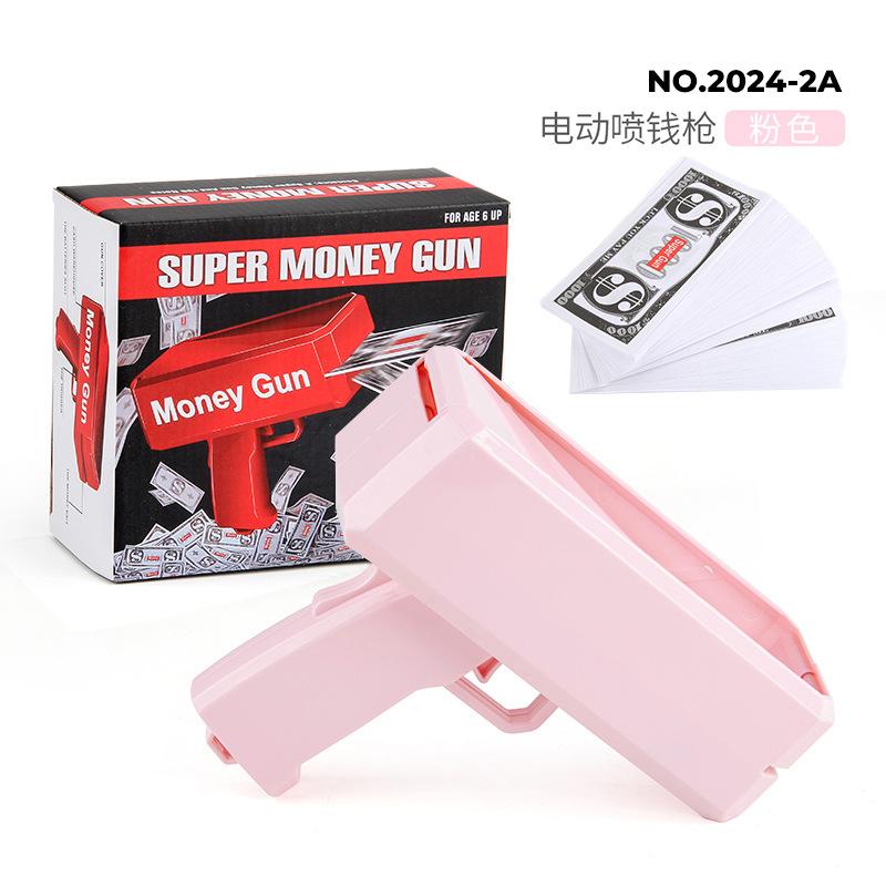 New Peculiar Squirt Money Gun Toy Money Gun Paper Money Squirt Money Gun Party Game Wedding Shooting Money Black Box