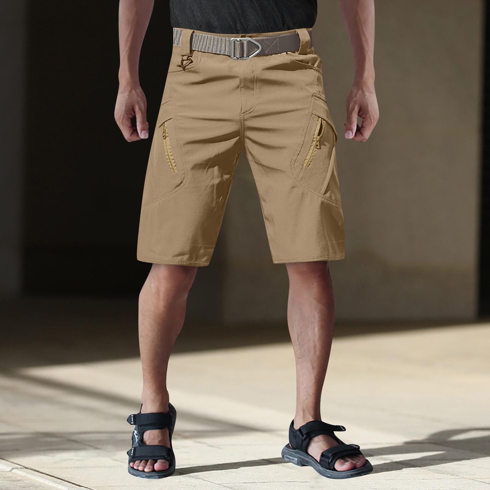 

Мужские шорты, камуфляжные повседневные шорты, брюки, комбинезоны, многофункциональные износостойкие тренировочные шорты IX9 XL хаки