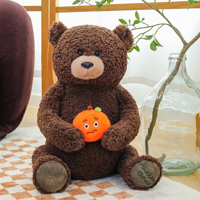 Love Brain Bear Love Bear White Bear Doll Doll 8 Inch Grab Machine Plush Toy Throw Pillow Boy and Girl Gift