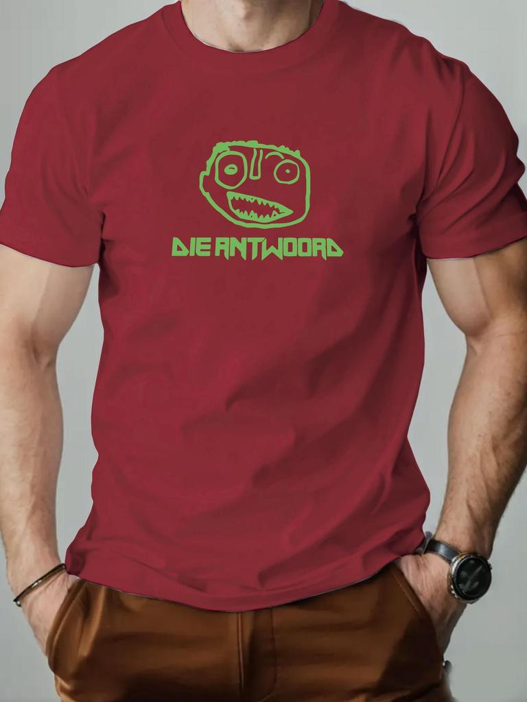 Mens cotton Tshirt DIE ANTWOORD summer round neck short sleeve graphic breathable fashion casual Tshirt