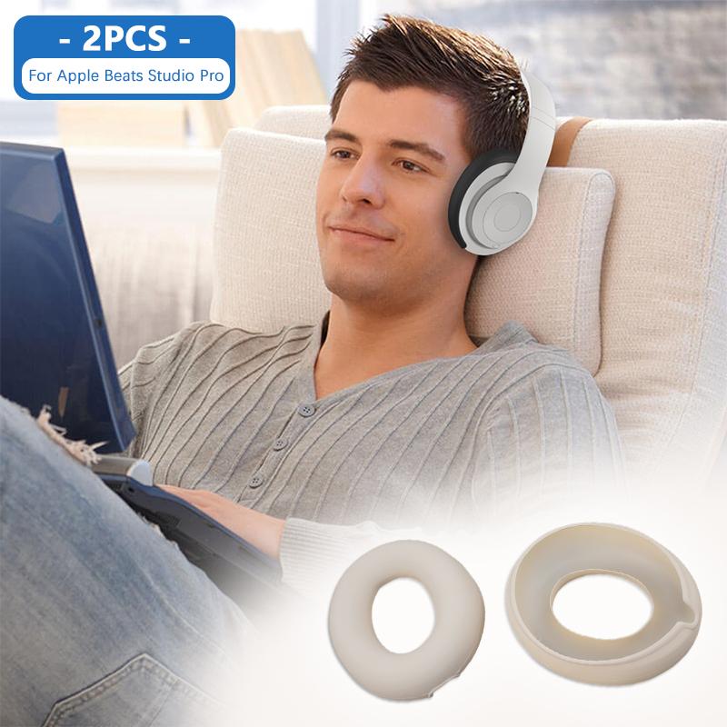 1 Paio di Copri Padiglioni Impermeabili per Cuffie Per Beats Studio Pro Morbido Gel di Silice Custodia Protettiva Resistente allo Sporco Antipolvere